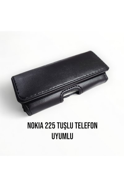 EXENAR Nokia 225 Case Push Button Phone Belt Case Waist Bag