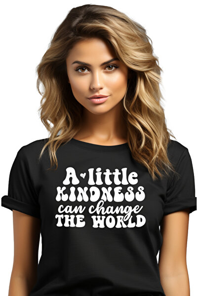 StoryGift Romania Tricou Femei cu mesajul "Putina bunatate poate schimba lume...