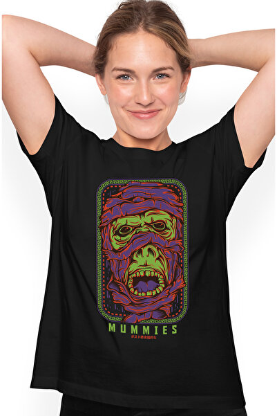 StoryGift Romania Tricou Femei Cu Text In Engleza Mummies, Portret Mumie Gura...