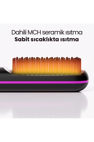 Genel Markalar Şarjlı ve Taşınabilir Iyonik Saç Şekillendirici ve Düzleştirici Fön Tarağı