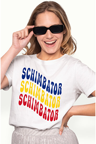 StoryGift Romania Tricou Femei Cuvantul Schimbator, in Culorile Steagului Rom...