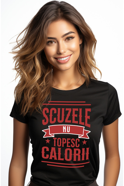 StoryGift Romania Tricou Femei mesaj motivational gym scuzele nu topesc calor...