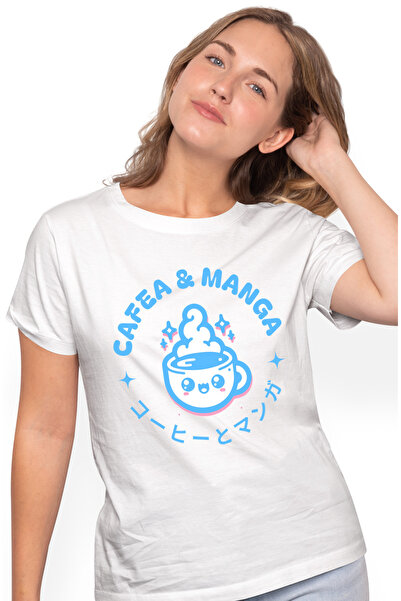 StoryGift Romania Tricou Femei Cafea si Manga ceasca fericita aroma energie c...