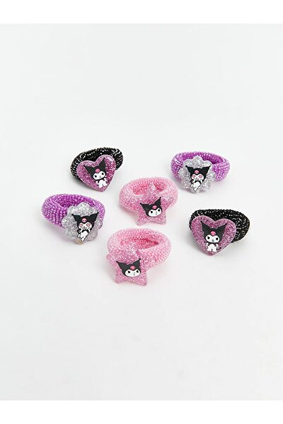 LC Waikiki Mixed Kuromi Printed Girl's Rubber Buckle Set