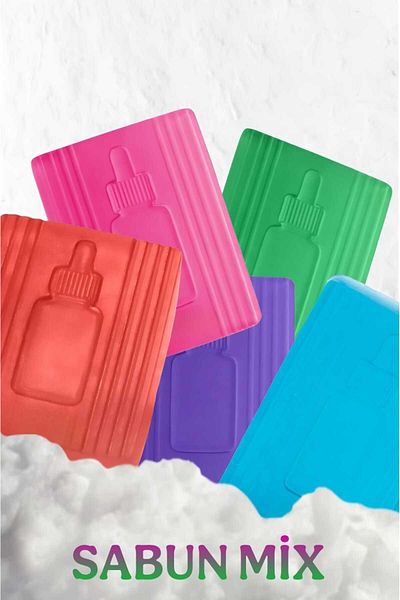 esfabey Mixed Transparent Soap Set (Aloe Vera, Rose, Lavender, Ocean Breeze, Collagen) 5 Pieces
