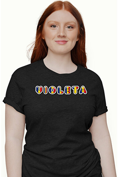 StoryGift Romania Tricou Femei Cu Numele Violeta, Romania, Suporter, Steagul ...