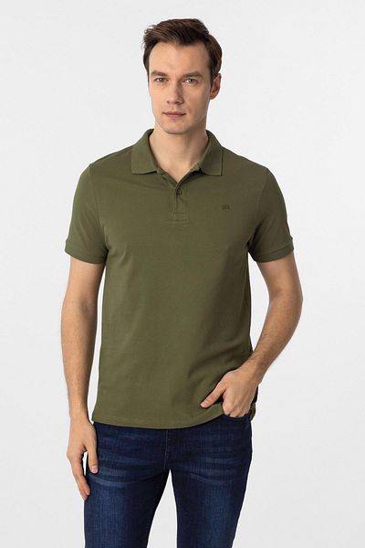 SÜVARİ Polo Neck Slim Plain T-Shirt