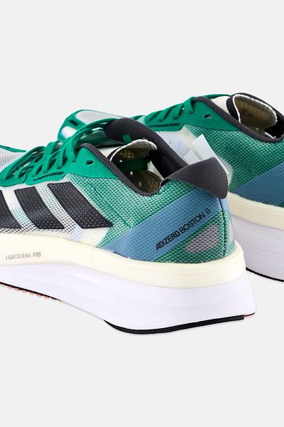 adidas Kids Boy Adizero Boston 11 Lace Up Running Shoes, Multicolor