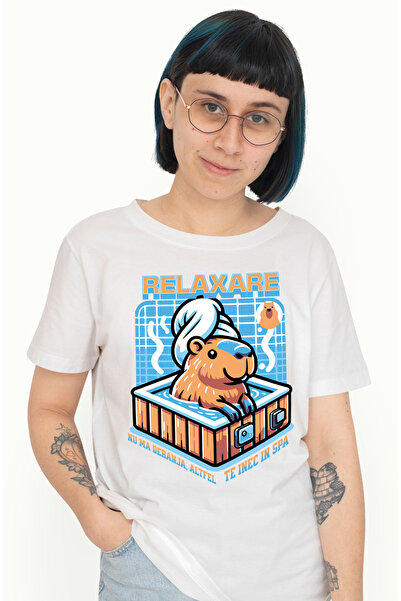 StoryGift Romania Tricou Femei hamster la spa, nu ma deranja relaxare cu impr...