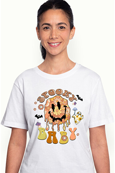 StoryGift Romania Tricou Femei cu o fantoma care se topeste cu mesajul "Spook...