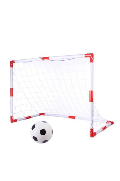 ACTION ONE Poarta de fotbal 2 in 1, rosu/alb