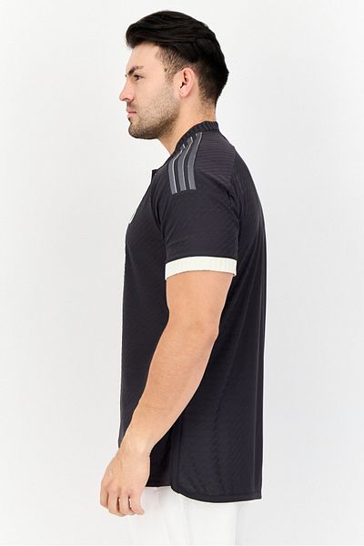 adidas Men Slim Fit Short Sleeve Juventus Football Jersey, Charcoal Grey