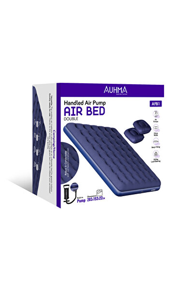 auhma AFB1 Çift Kişilik Şişme Yatak | Dahili Pompalı | 203x152x22cm | Kamp & ...