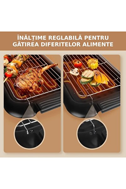 Michelino 2 in 1 electric grill 74372, 2200W, surface 38x22cm, thermostat, adjustable temperature,