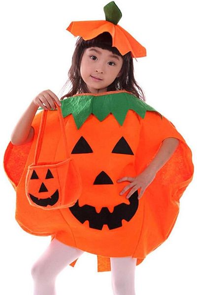 zola Set costumas Halloween copii dovlecel, Zola®, 3 piese, costum, palarie si geanta, 3 ani +