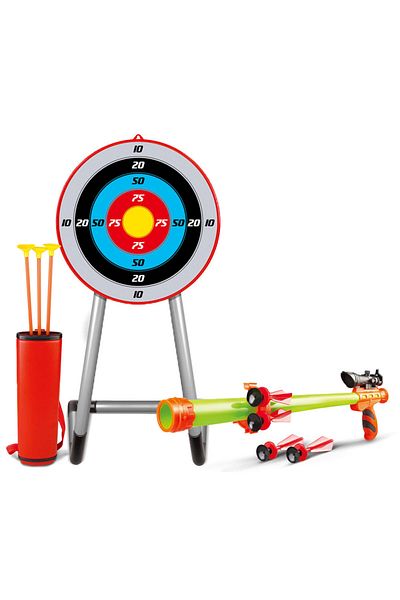 ACTION ONE Set de tras la tinta 2 in 1 cu arc si pistol de suflat