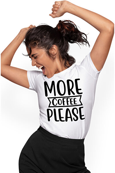 StoryGift Romania Tricou Femei pentru iubitorii de cafea cu mesajul "More cof...