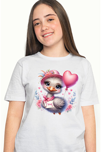 StoryGift Romania Tricou Femei cu o pasare vesela care tine un biletel pe car...