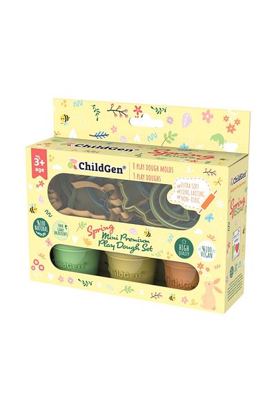 ChildGen Natural Play Dough Mini Premium Spring Set