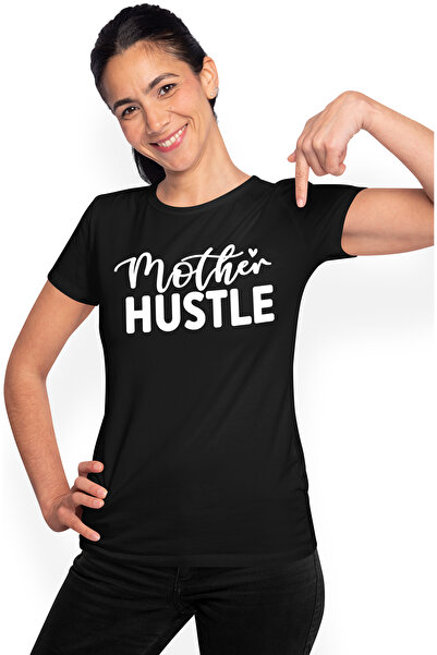 StoryGift Romania Tricou Femei cu textul in limba engleza "Mother hustle" - m...