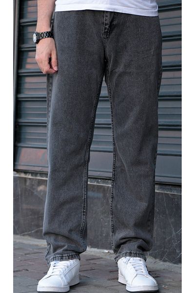 GREENPOLL Men's Baggy Loose Cut Pants Washed Stylish and Modern