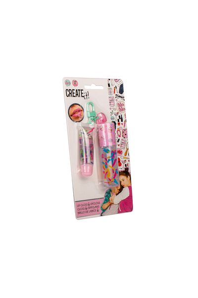 Create It Scented Lip Gloss Keychain Set - Heart