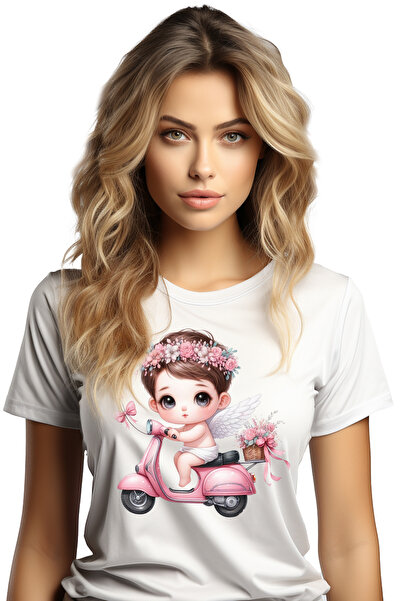 StoryGift Romania Tricou Femei cu un catel care sta intr-o ceasca, ilustratie...