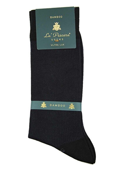 La Pescara Чорні шкарпетки з лініями, ультра-люксові, бамбукові, чоловічі, CR...
