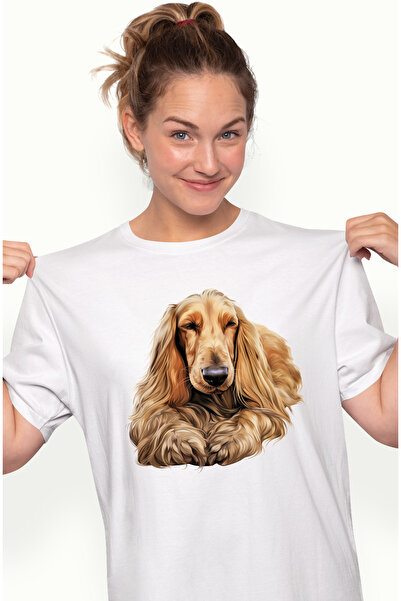 StoryGift Romania Tricou Femei cu un caine somnoros, ilustratie, blanos, obos...