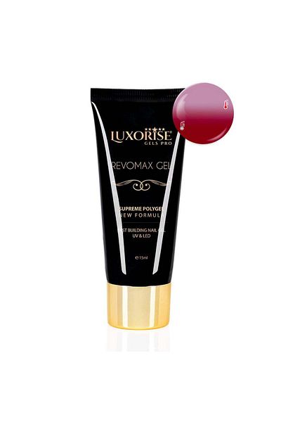 LUXORISE Polygel Thermo REVOMAX GEL LUXORISE Ruby Flaming, 15ml