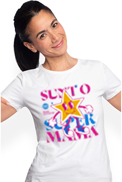 StoryGift Romania Tricou Femei Mama superstar stea aurie mama mommy familie c...