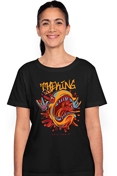 StoryGift Romania Tricou Femei Cu Text IN Engleza The king, Personaj Desene a...