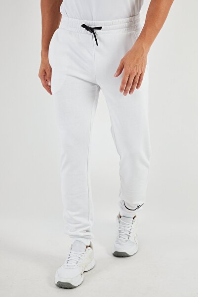 John Richmond Men Regular Fit Drawstring Outdoor Sweatpants, White