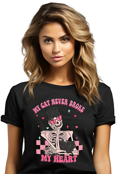 StoryGift Romania Tricou Femei cu un schelet de femeie care tine in brate o p...