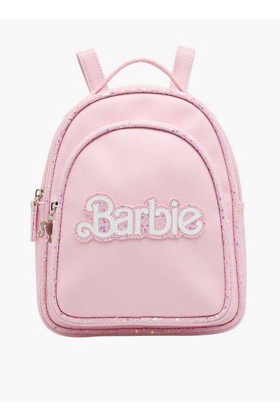 Barbie حقيبة ظهر مزينة بأشرطة قابلة للتعديل وسحاب للإغلاق
