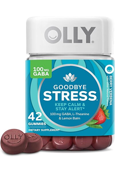 OLLY Goodbye Stress GABA, L-Theanine, Lemon Balm 42 Gummies