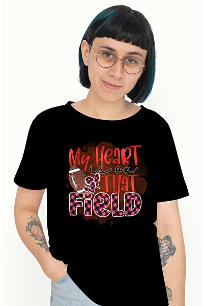 StoryGift Romania Tricou Femei cu o minge de forbal american cu mesajul "My h...