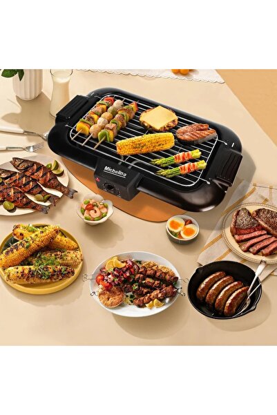 Michelino 2 in 1 electric grill 74372, 2200W, surface 38x22cm, thermostat, adjustable temperature,