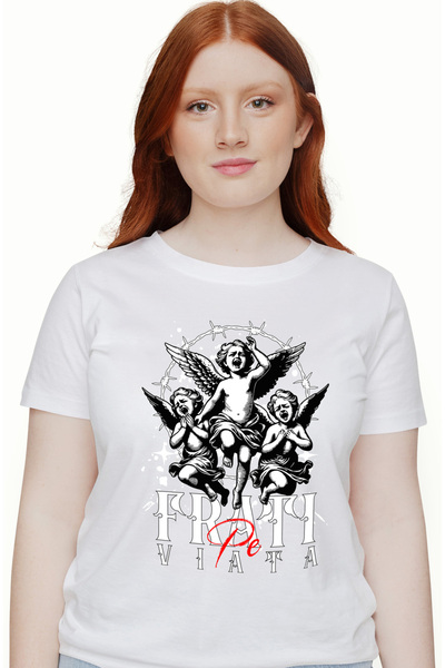 StoryGift Romania Tricou Femei Bebelusi plangand frati pe viata familie cu im...