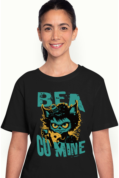 StoryGift Romania Tricou Femei bea cu mine pisica horror H4ALLowen cu imprime...