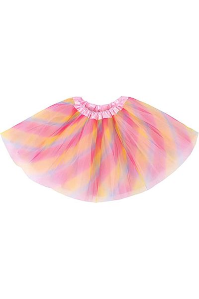 zola Fusta tulle, Zola®, pentru fetite, 3 straturi, 18 cm, roz multicolor