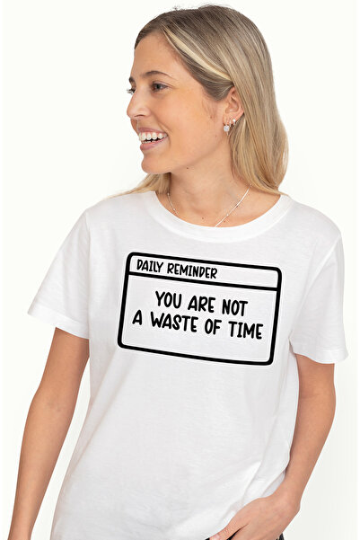 StoryGift Romania Tricou Femei cu mesaj incurajator din care reiese ca tu nu esti o pierdere de ti WHT_XS