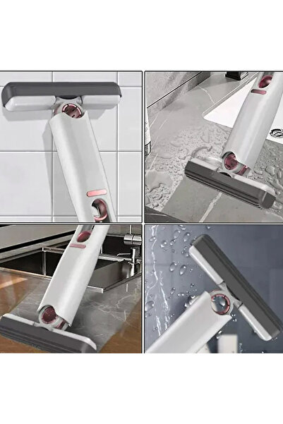 PUFO Portable mini mop with cloth, anti-leak system, for windows, windshield, kitchens, bathrooms, 27 cm