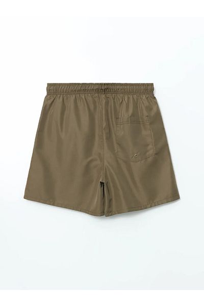 LC Waikiki Lcw Swimwear Khaki Short Length Printed Men's Swim Shorts