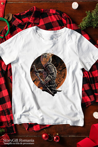 StoryGift Romania Tricou Femei Cu Ronin Rider, Samurai, Motocicleta, Sabie, Multicolor Cu Imprime Wht_l