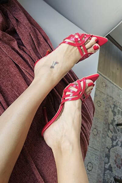 Topukla Footwear 15 21 Topukla Ops İnce Topuklu Terlik Abiye Ayakkabı