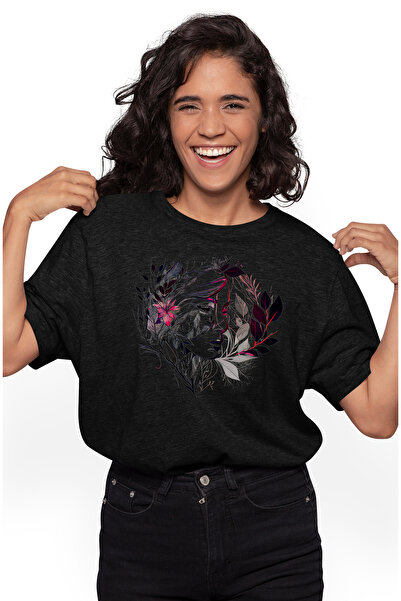 StoryGift Romania Tricou Femei cu o fata de femeie, ilustratie, arta abstract...