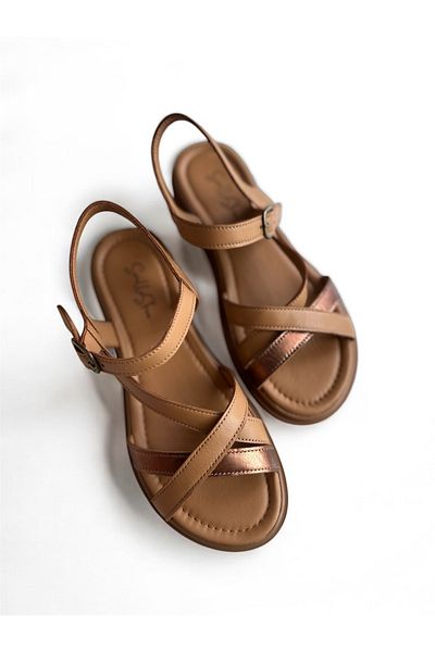 sorella Women's Genuine Leather Orthopedic Sole Sandals - Catty