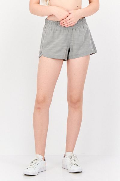 adidas Women Sportswear Fit Training Pacer Shorts, Heather Grey