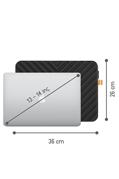 Arnee حقيبة كمبيوتر محمول سوداء منقوشة مقاومة للصدمات لأجهزة الكمبيوتر المحمول مقاس 13-14 بوصة